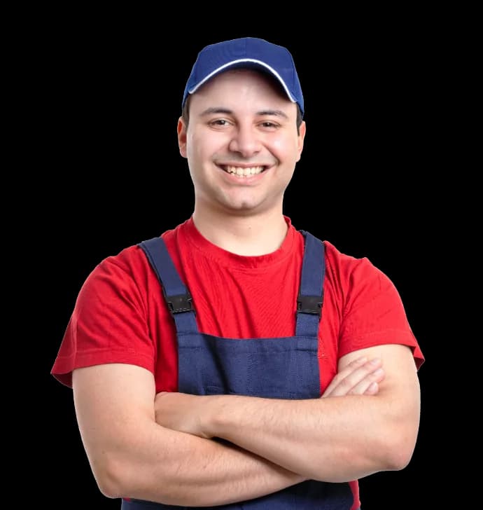 Professional plumber ready to help